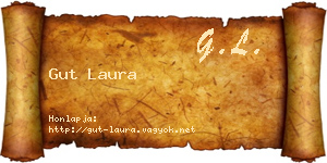 Gut Laura névjegykártya